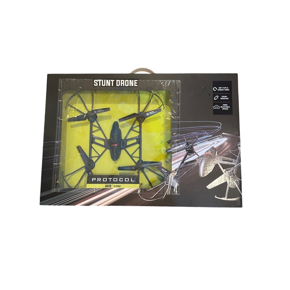Protocol Axis RC Drone for Stunts 360 Flips Crash Resistant 24 Gig Remote